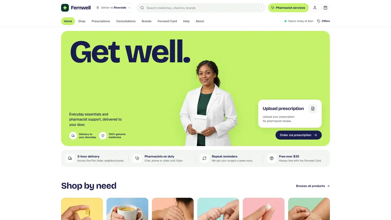 Green Pharmacy Storefront preview