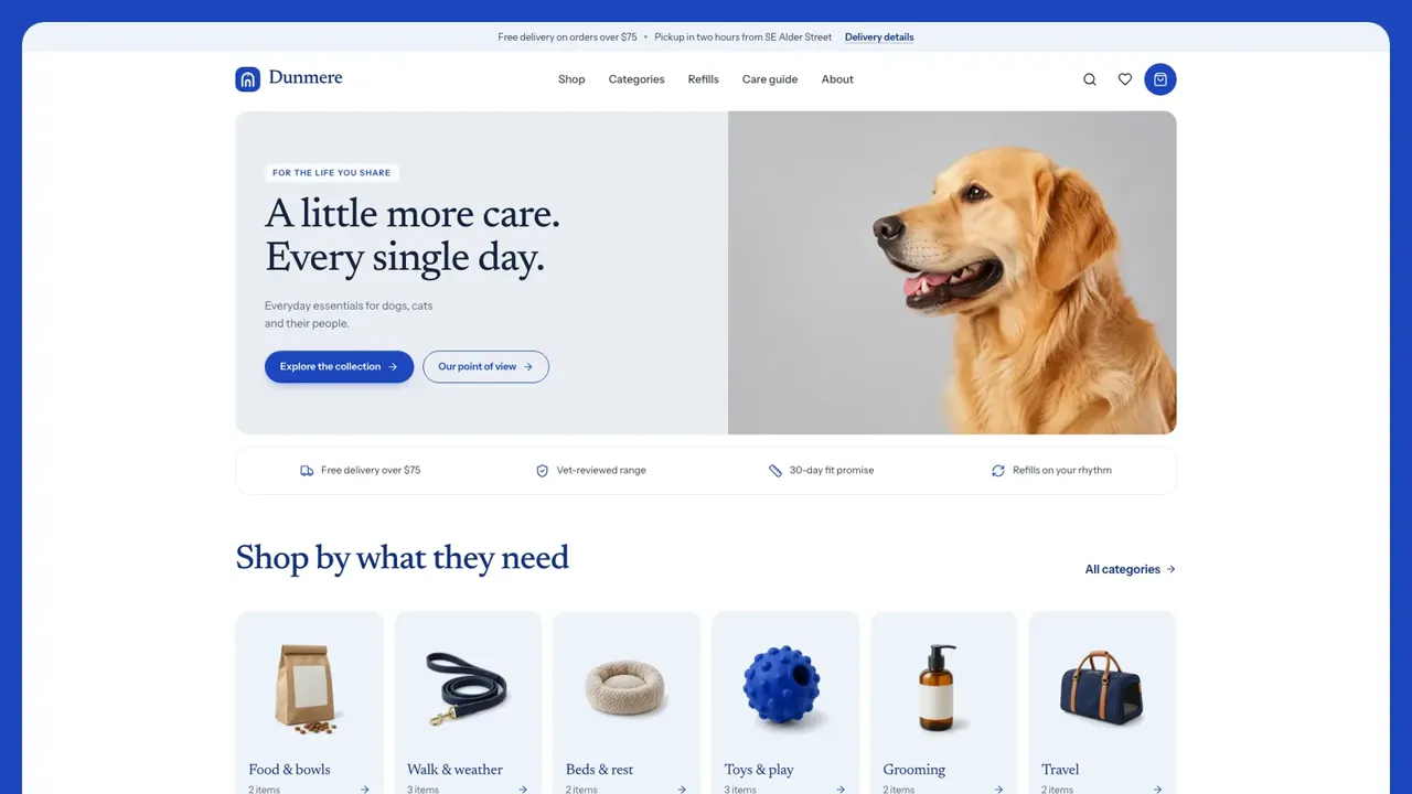 Royal Blue Pet Store preview